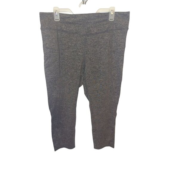 J. Jill Pants - J. Jill Women's Size Large charcoal Gray Fit Marl Leggings Capris Side Zip Pocke